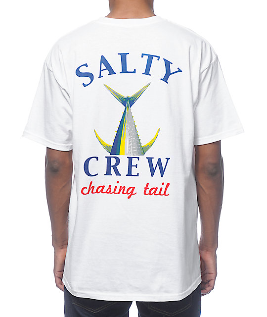 Salty Crew Chasing Tail White T-Shirt