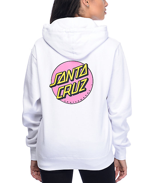 pink santa cruz hoodie