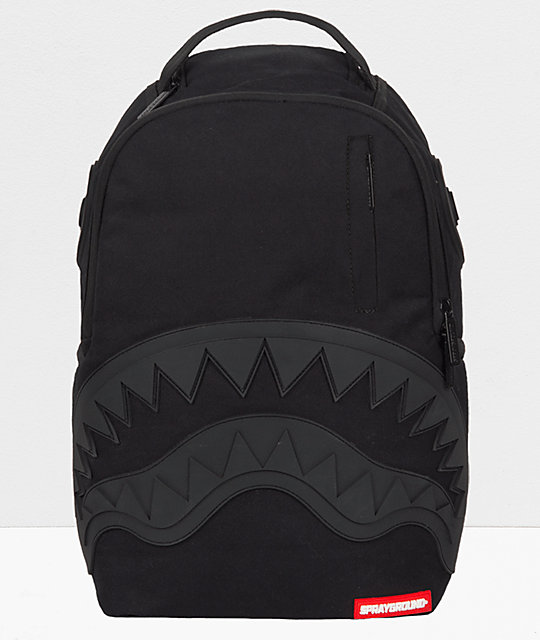 Sprayground Ghost Rubber Shark Black Backpack | 0