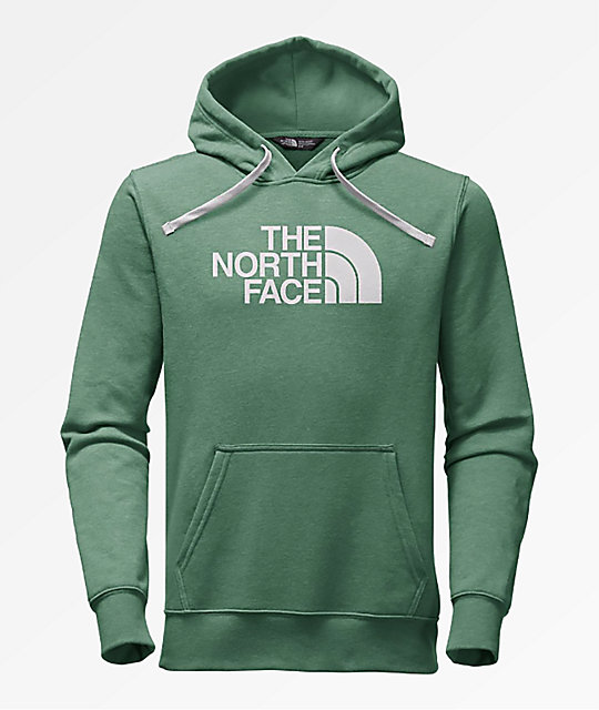 green the north face hoodie