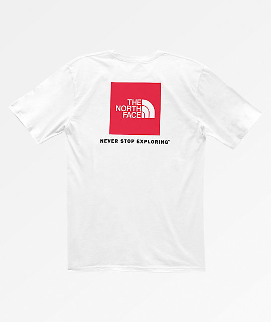 white north face shirt