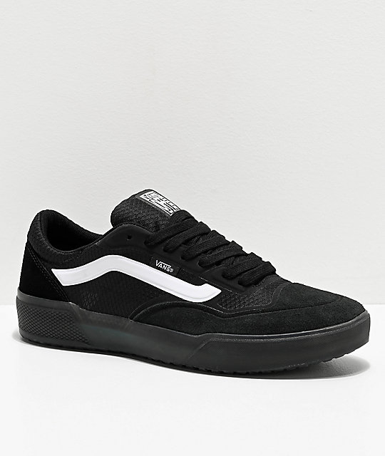black and white van shoes