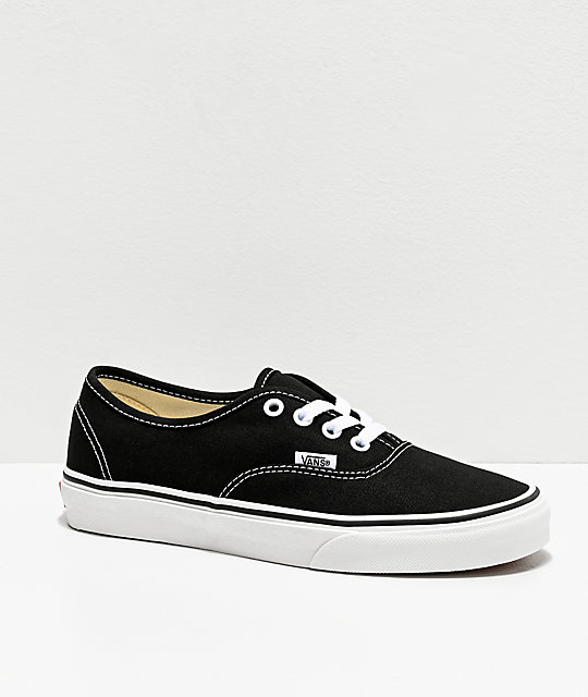Black and White Canvas Skate Shoes 