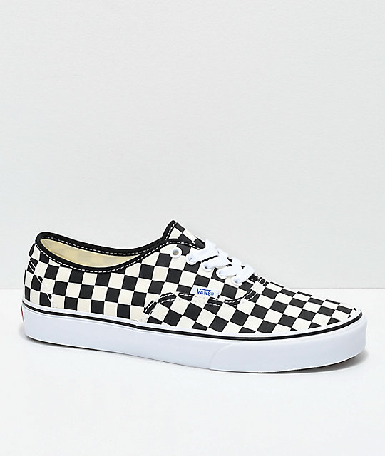 checkered shoelaces vans