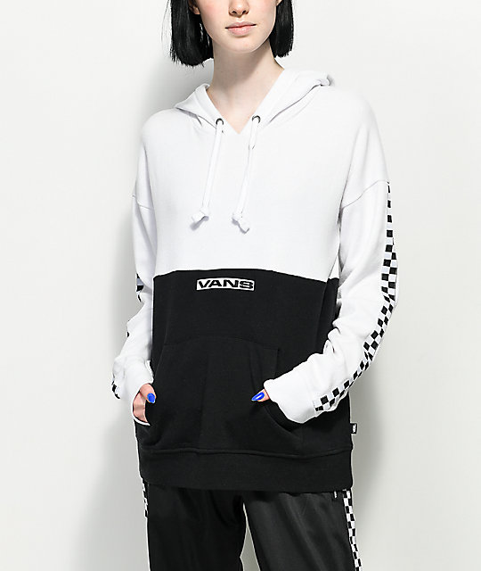 white checkered vans hoodie