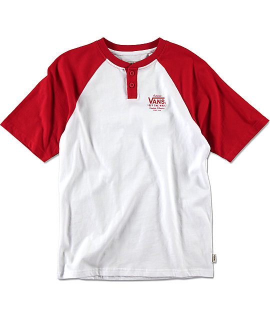 boys red vans shirt