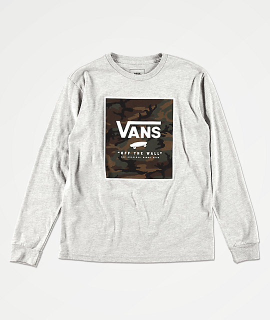 vans camo long sleeve