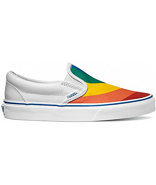 Vans Classic Rainbow Slip-On Shoes