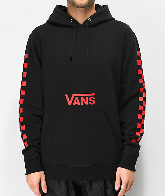 vans red checkered hoodie