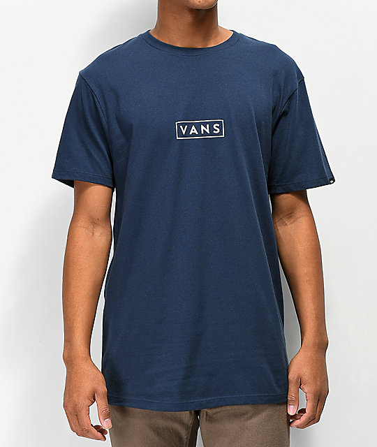 vans navy t shirt