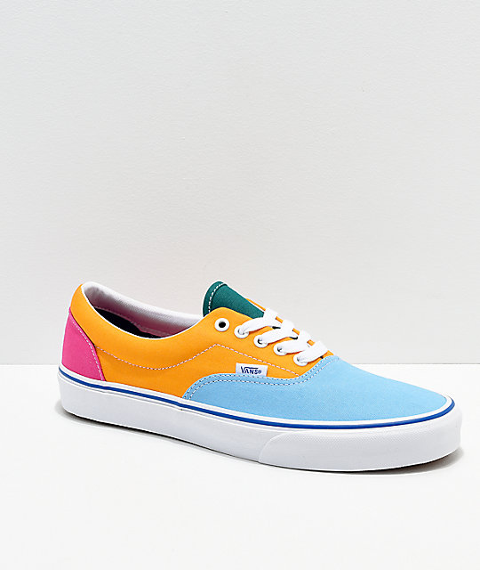 bright colorful vans