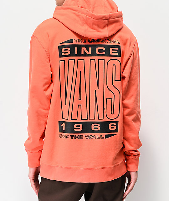 vans orange sweatshirt