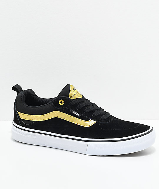 black and gold vans shoes