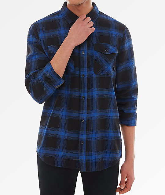 vans blue flannel