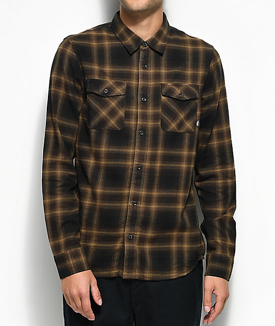 vans brown flannel