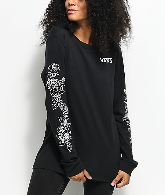 vans rose long sleeve