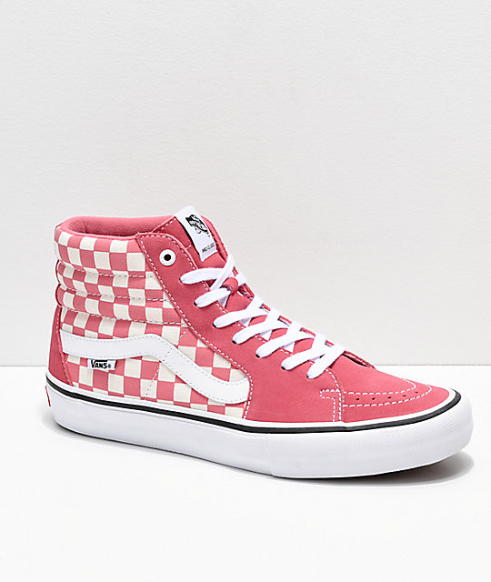 pink vans with red roses