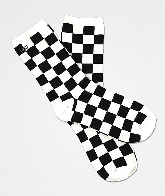checkered socks vans
