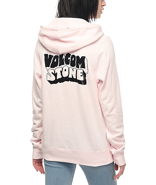 pink volcom hoodie