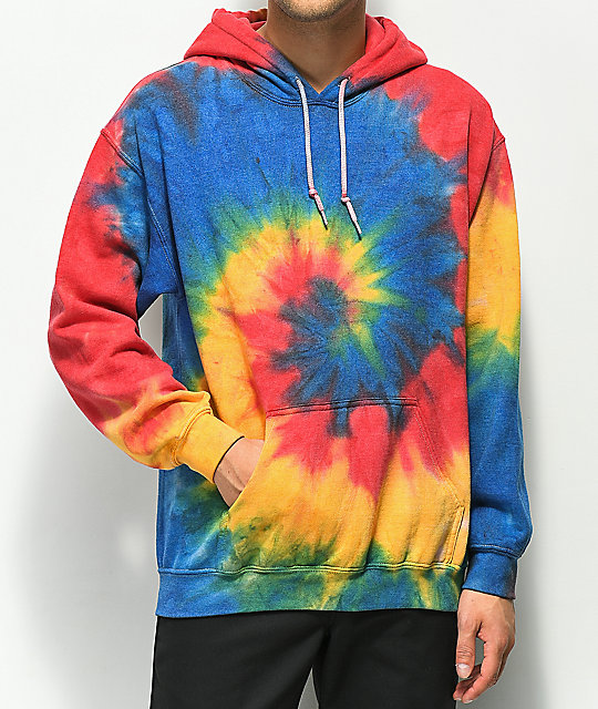 zine castle tie dye hoodie