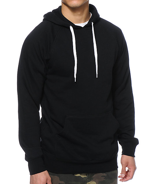 mens black hoodie pullover