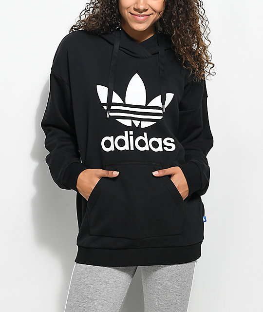 adidas Black Trefoil Hoodie