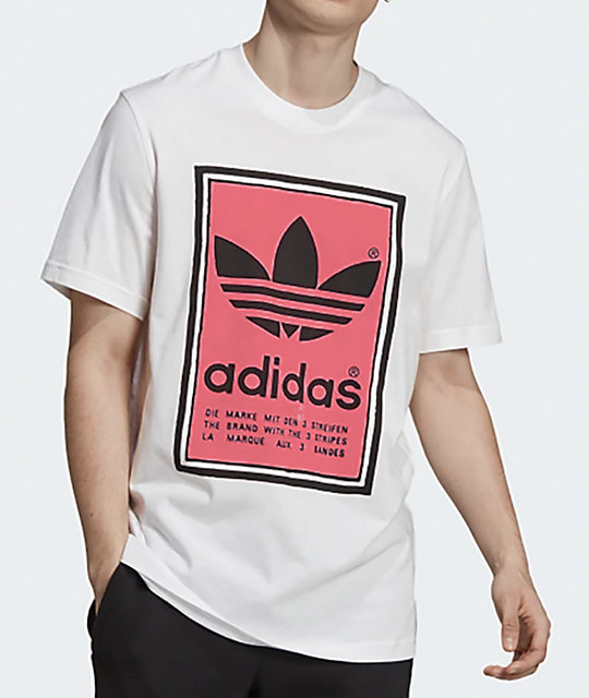 adidas filled label tee