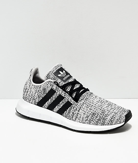 black and white adidas swift
