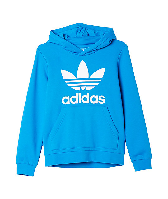 adidas white and blue hoodie
