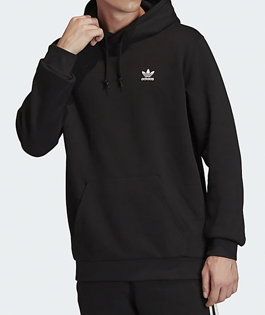 black adidas hoodie small logo