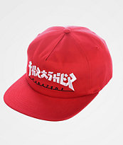 Thrasher Godzilla Red Snapback Hat